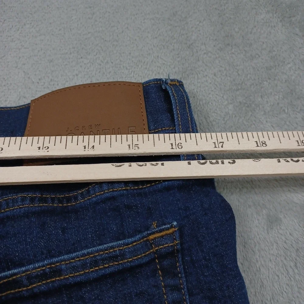 J Crew Pants Mens 33x32 Blue Denim Straight Preppy Casual Pockets